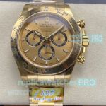 Swiss Replica 4131 ARF Yellow Gold Rolex Daytona Champagne Dial 4131 Watch 